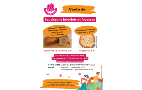 Saucissons briochés et Foyesses